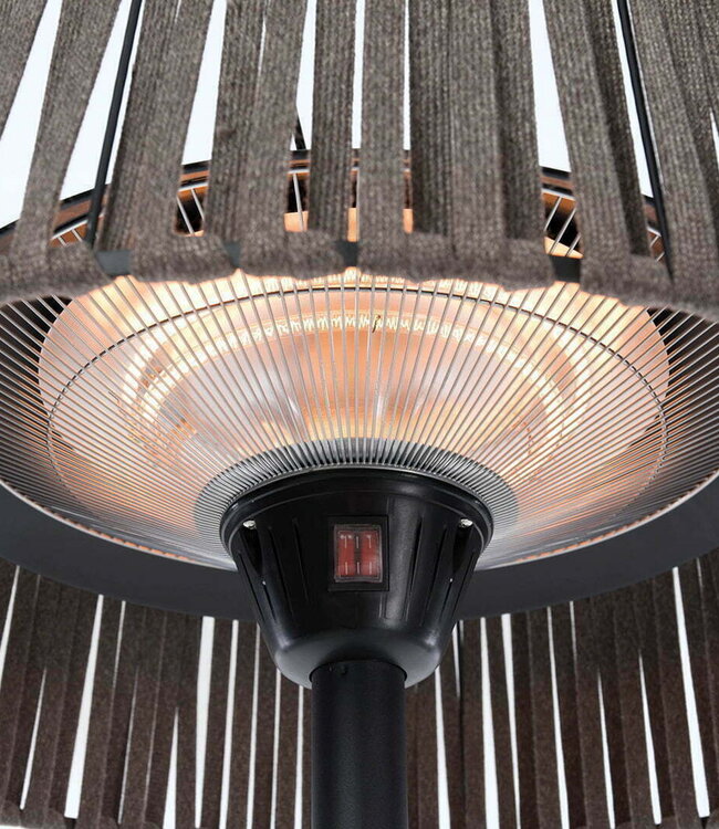 SUNRED Terrasverwarmer Artix Corda Helder Staand Bruin 2100 Watt