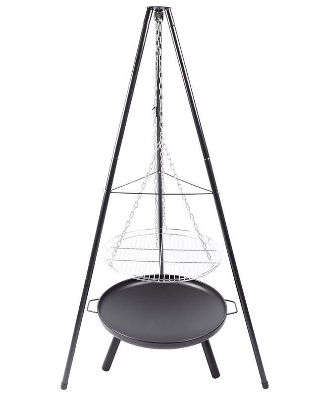 Redfire El Paso Barbecuedriepoot Zwart/Zilver H172 x B108 Cm
