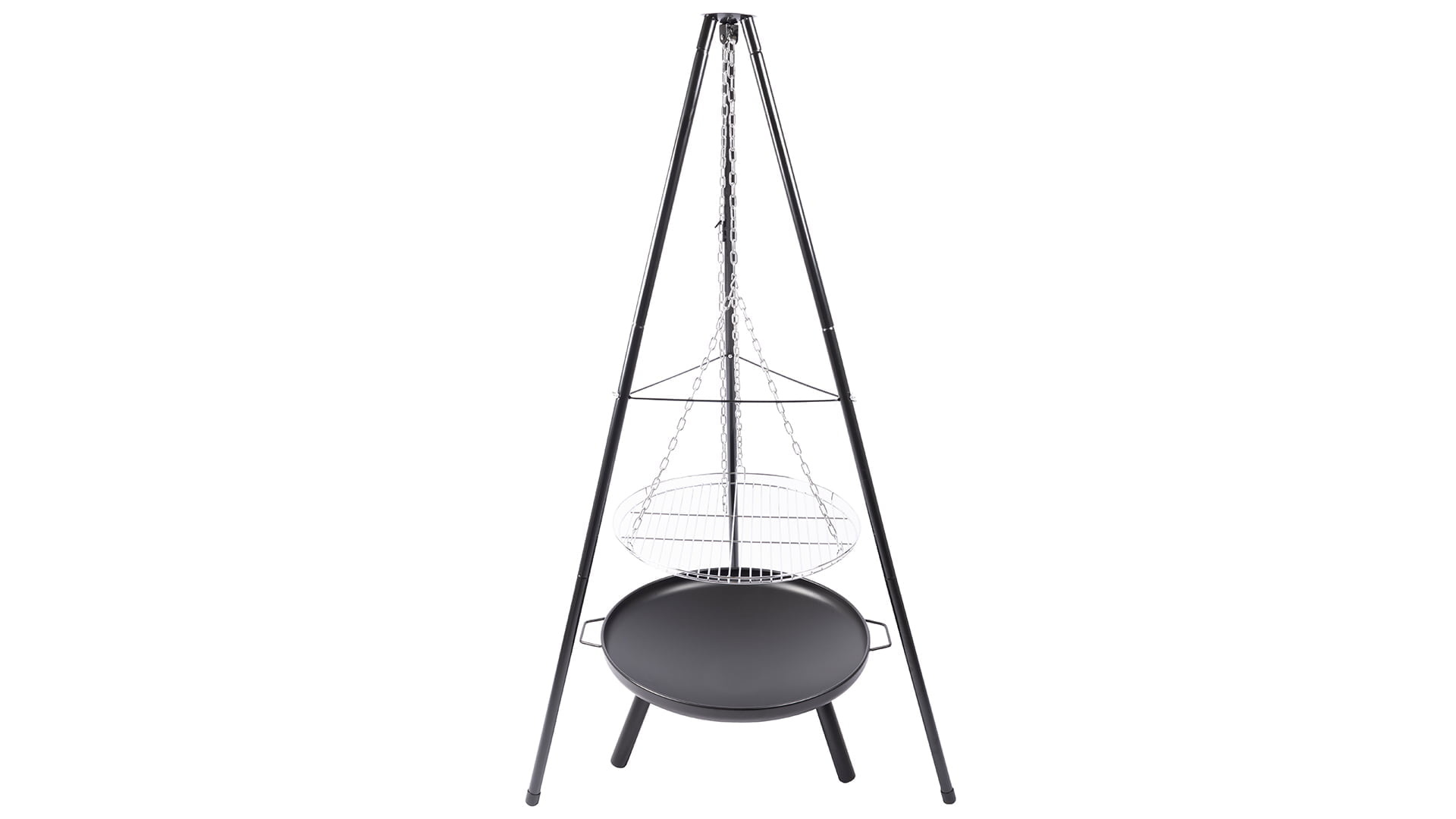 Redfire El Paso Barbecuedriepoot Zwart/Zilver H172 x B108 Cm