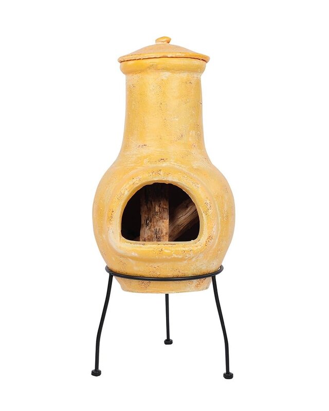 Redfire Tuinhaard Tampico Kleihaard Geel H68 x D31 Cm