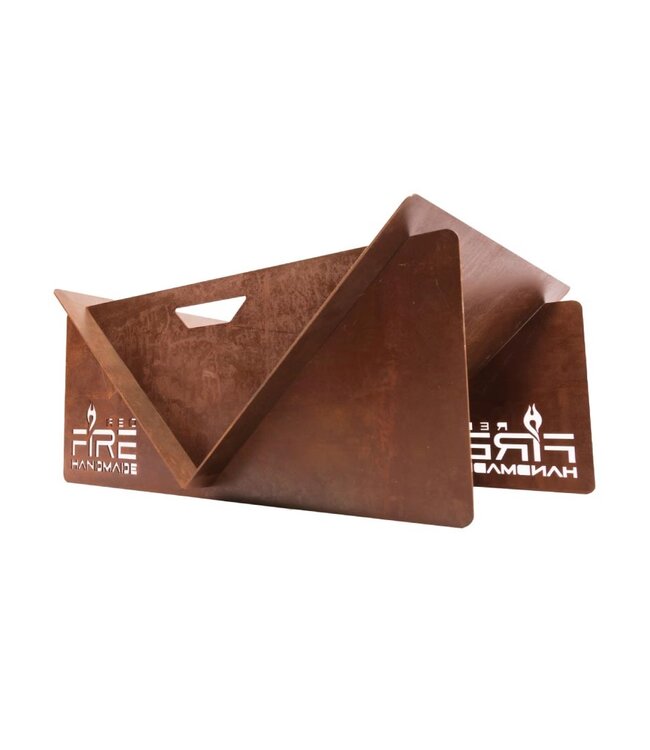 Redfire V Vuurschaal Handgemaakt Roest 67 x 60 x 33 cm