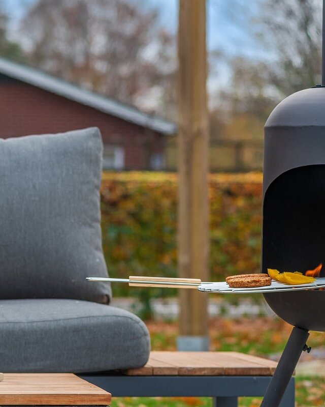 Redfire Fuego Grote Zwarte Vuurhaard H146 x B40 Cm