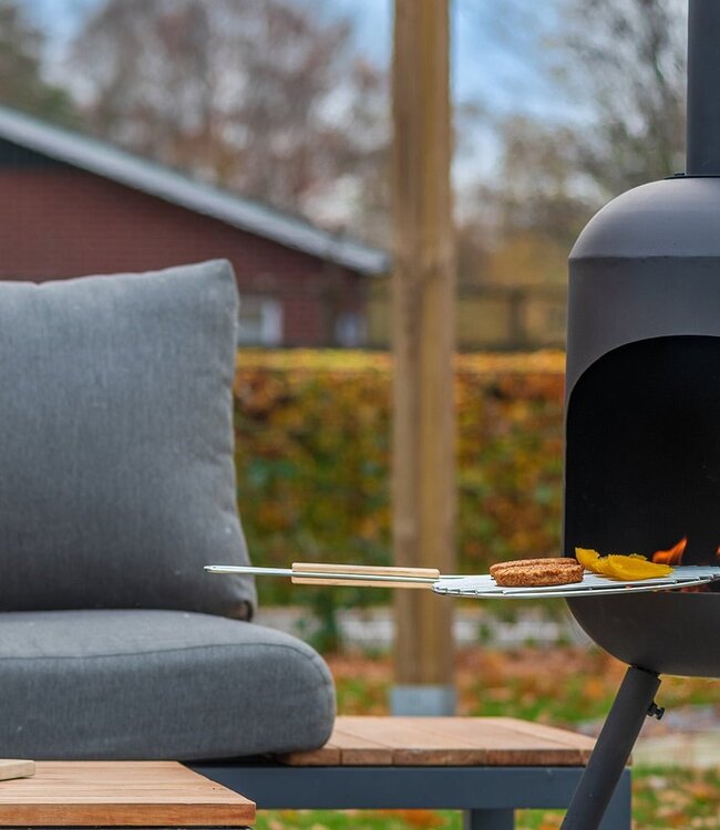 Redfire Fuego Grote Zwarte Vuurhaard H146 x B40 Cm