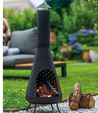 Redfire Napa Zwarte Vuurhaard H108 x D35 Cm