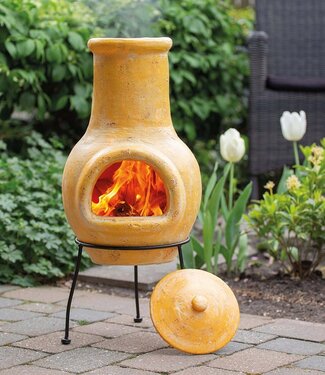 Redfire Tuinhaard Tampico Kleihaard Geel H68 x D31 Cm