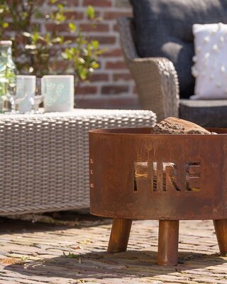 Redfire Fulla Vuurkorf Handgemaakt Roest H39 x D50 Cm