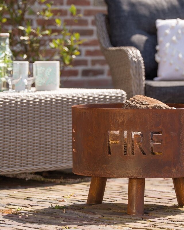 Redfire Fulla Vuurkorf Handgemaakt Roest H39 x D50 Cm