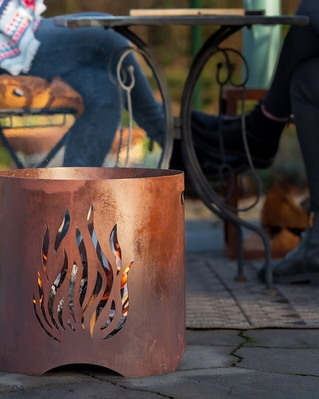 Redfire Kiruna Vuurkorf Handgemaakt Roest H40 x D40 Cm