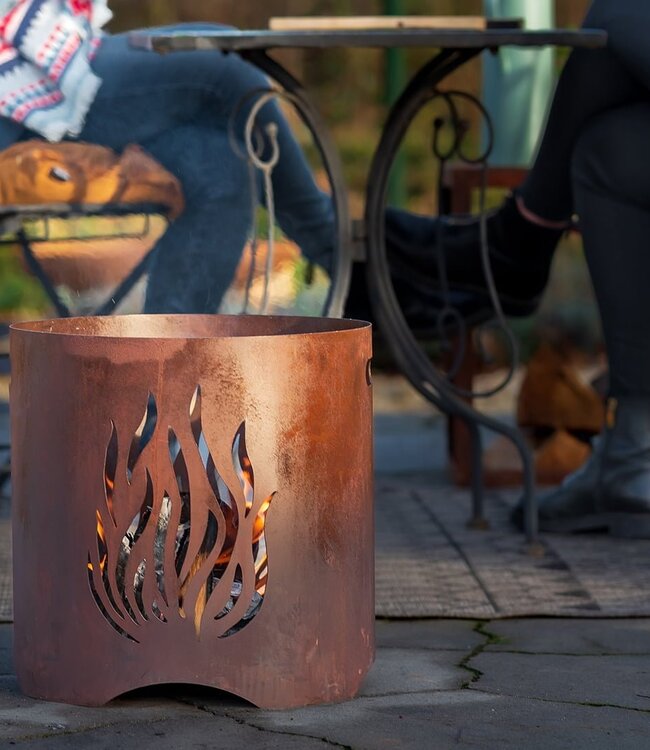 Redfire Kiruna Vuurkorf Handgemaakt Roest H40 x D40 Cm
