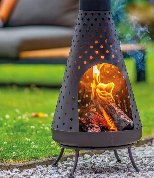 Redfire Napa Zwarte Vuurhaard H108 x D35 Cm