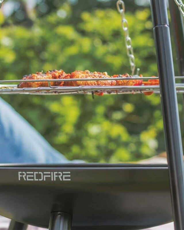 Redfire El Paso Barbecuedriepoot Zwart/Zilver H172 x B108 Cm