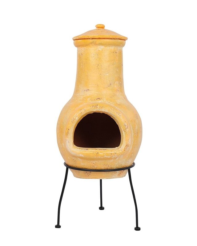 Redfire Tuinhaard Tampico Kleihaard Geel H68 x D31 Cm