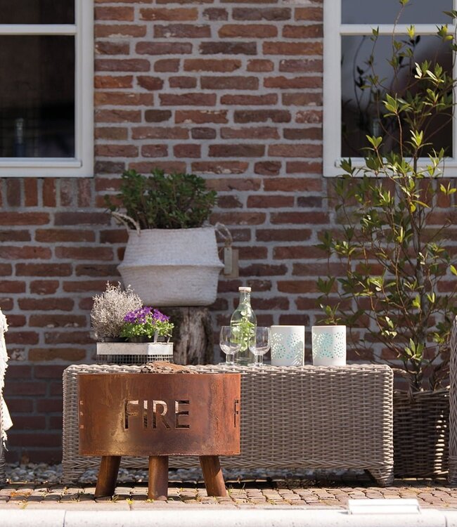 Redfire Fulla Vuurkorf Handgemaakt Roest H39 x D50 Cm