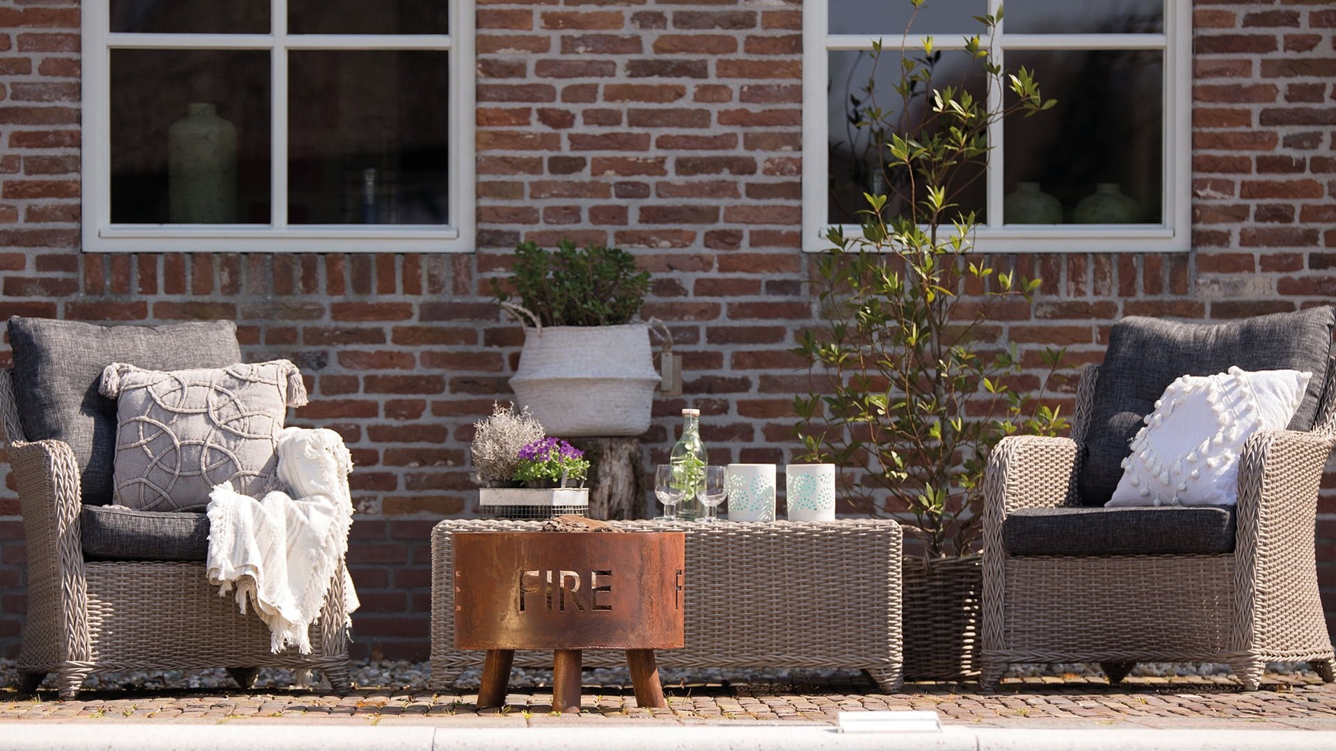 Redfire Fulla Vuurkorf Handgemaakt Roest H39 x D50 Cm