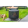 Midland vuurkorf met BBQ-grill, zwart