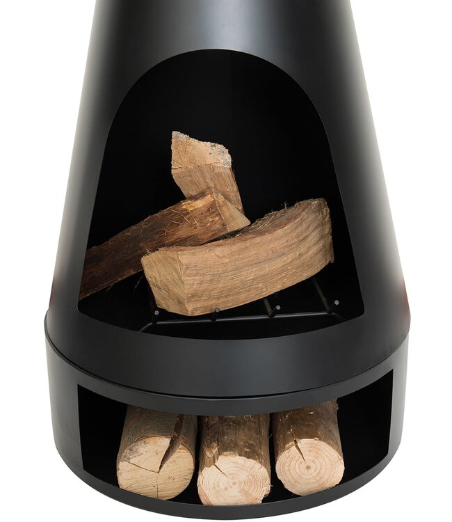 Redfire Kingston Vuurhaard Middelgroot Zwart H120 x D44 Cm