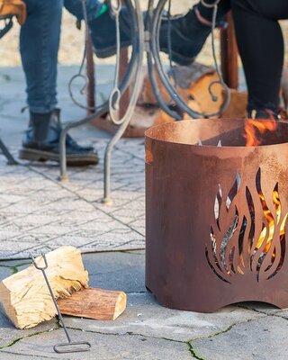 Redfire Kiruna Vuurkorf Handgemaakt Roest H40 x D40 Cm