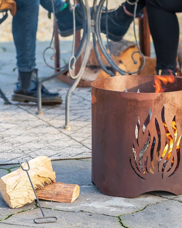 Redfire Kiruna Vuurkorf Handgemaakt Roest H40 x D40 Cm
