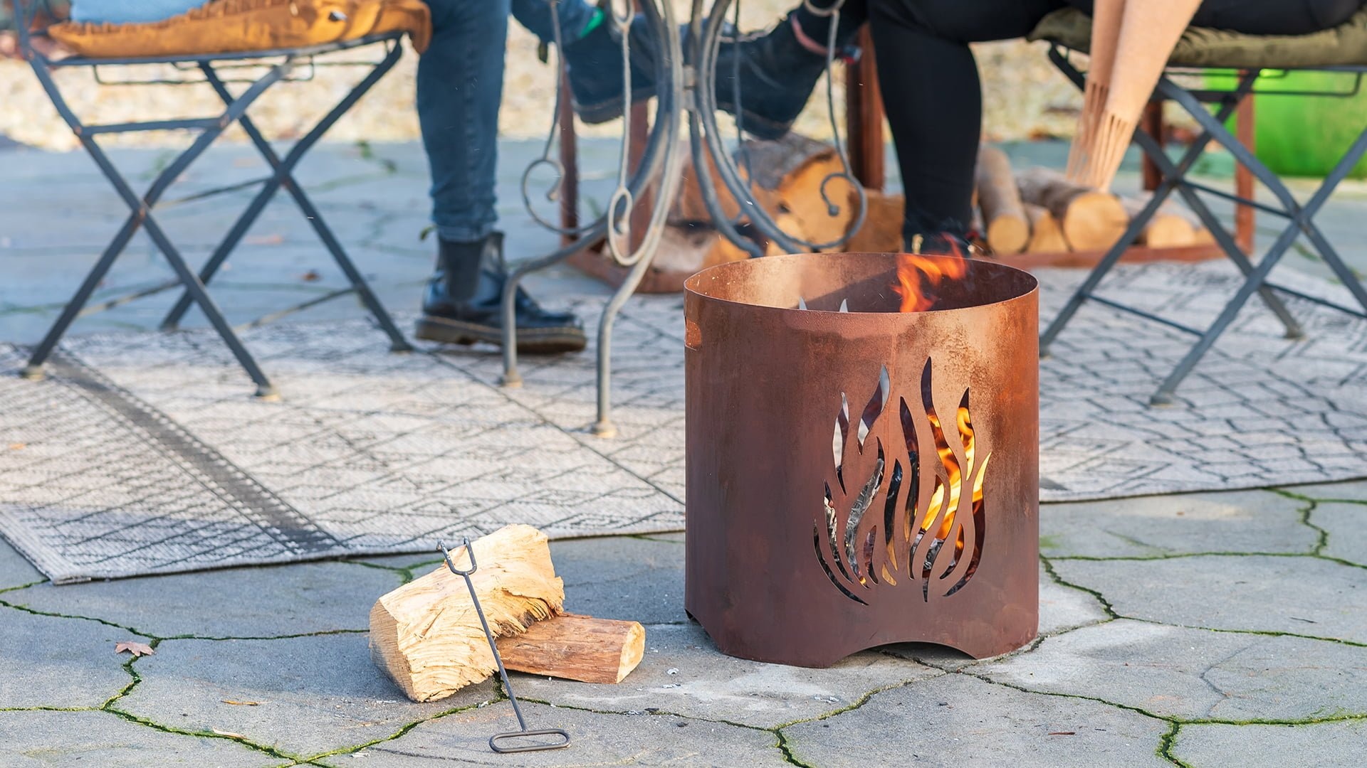 Redfire Kiruna Vuurkorf Handgemaakt Roest H40 x D40 Cm