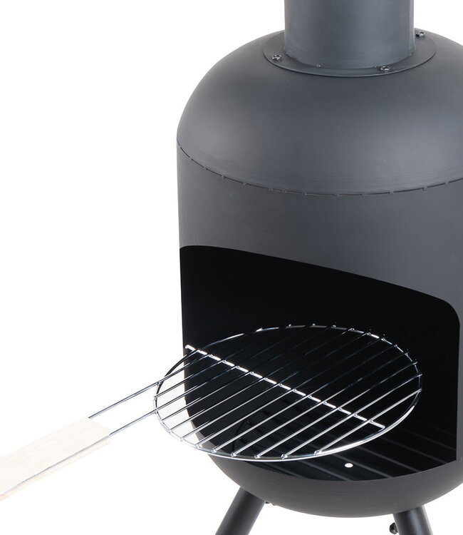 Redfire Fuego Grote Zwarte Vuurhaard H146 x B40 Cm