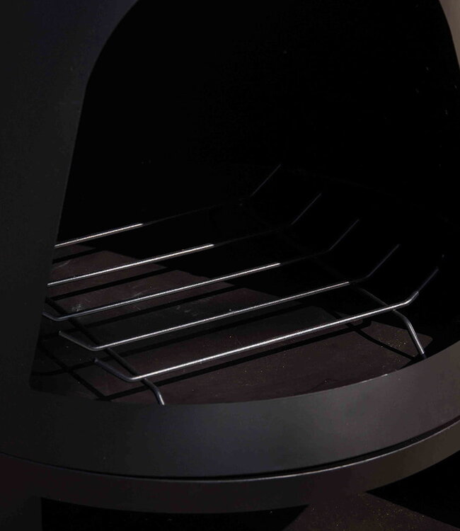 Redfire Kingston Grote Zwarte Vuurhaard H162 x D55 Cm