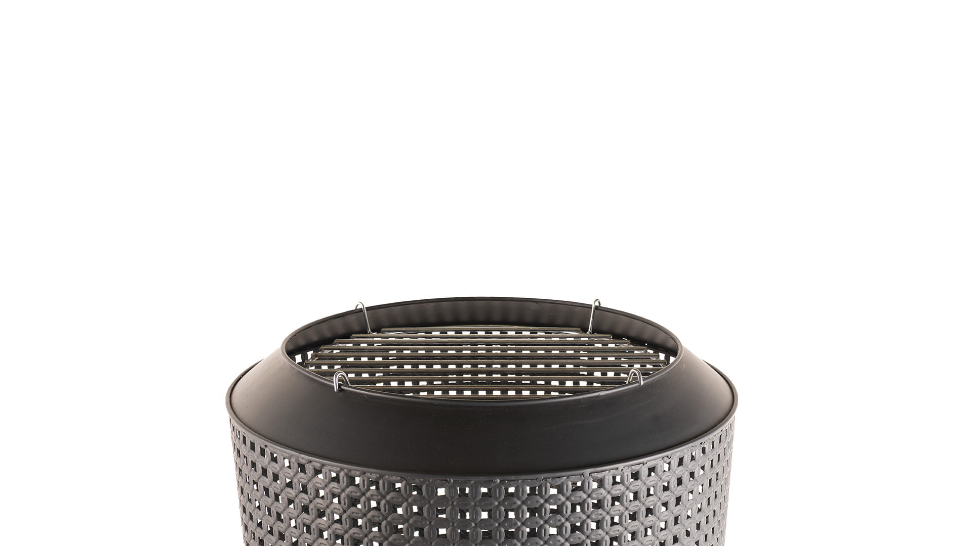 Redfire Midland vuurkorf met BBQ-grill, zwart