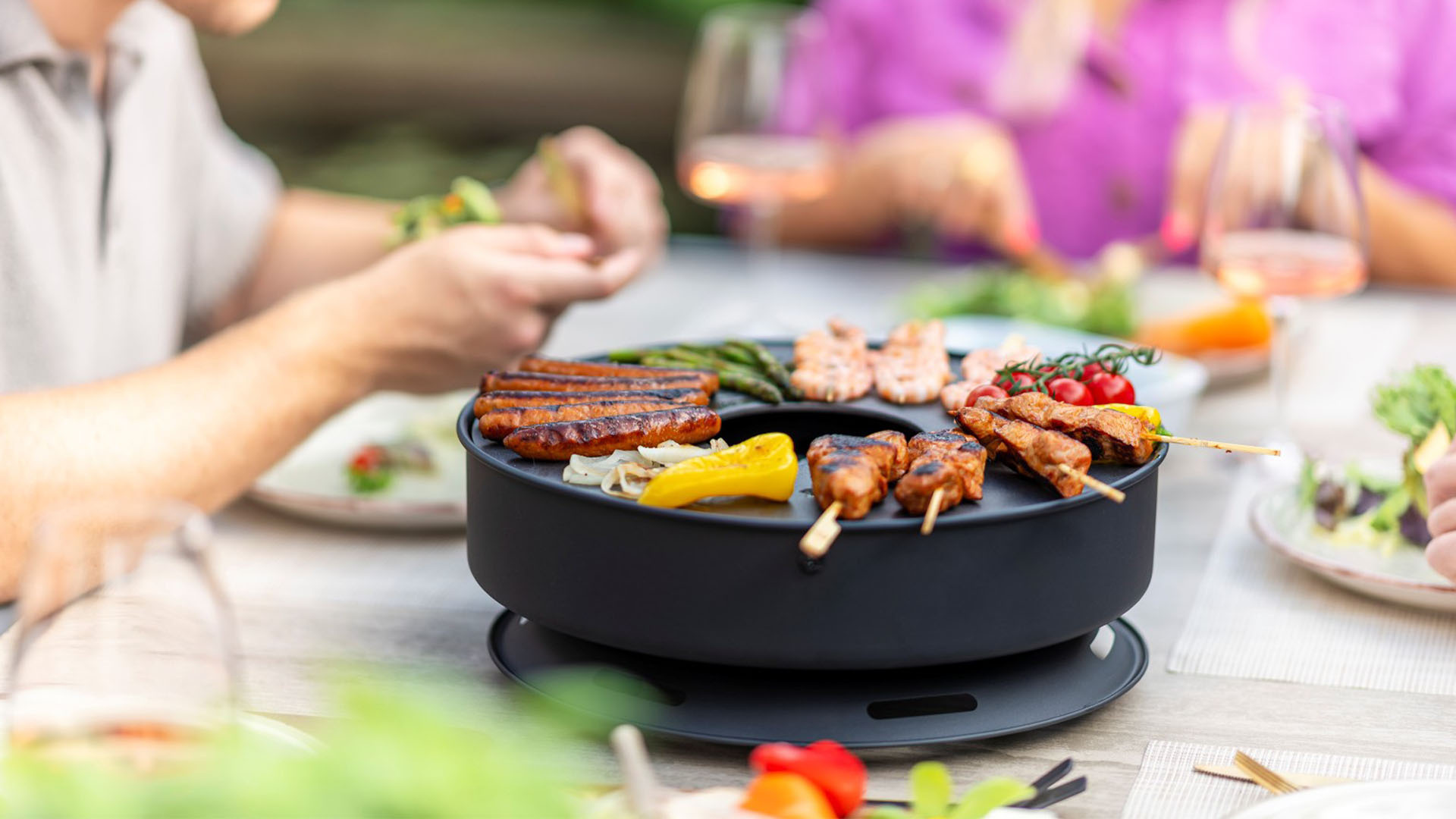Redfire Onyx Mesa tafel vuurschaal/grill zwart
