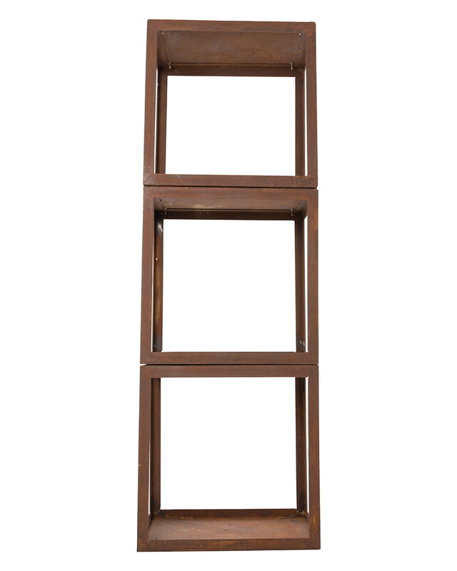 Redfire Hodr Handgemaakt Houtopslagbox 50 cm Roest