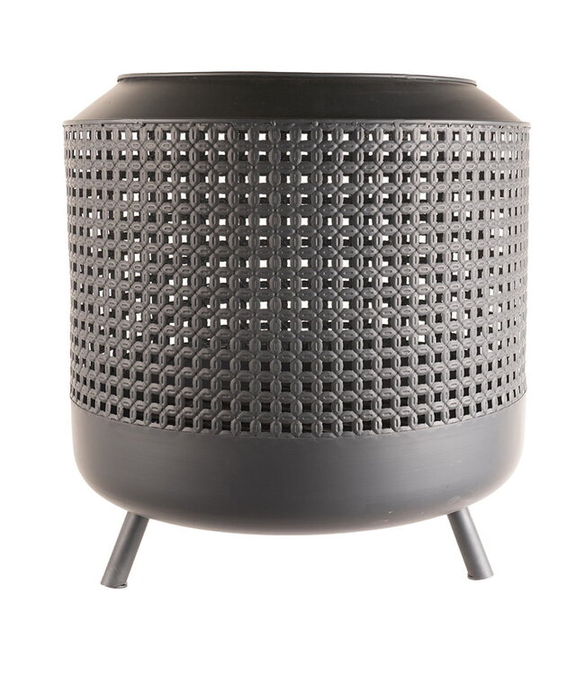 Redfire Midland vuurkorf met BBQ-grill, zwart