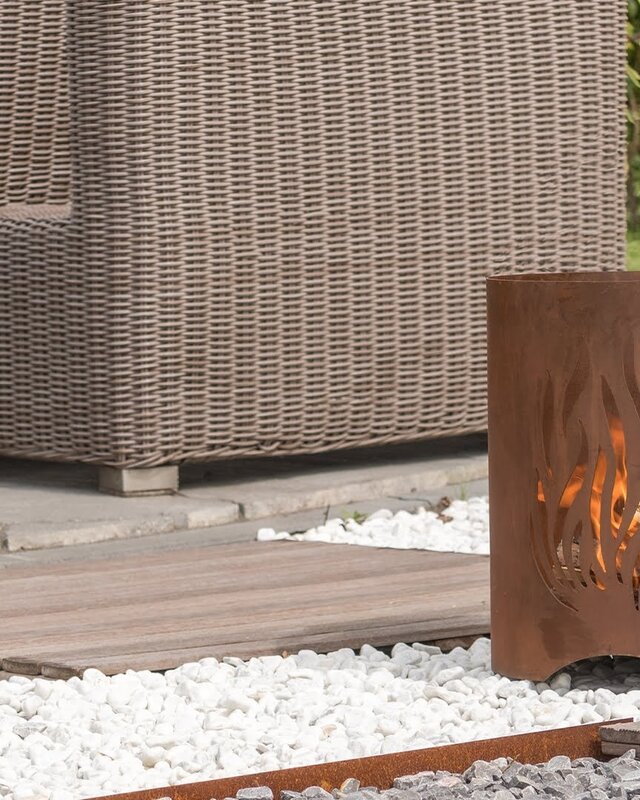 Redfire Kiruna Vuurkorf Handgemaakt Roest H40 x D40 Cm