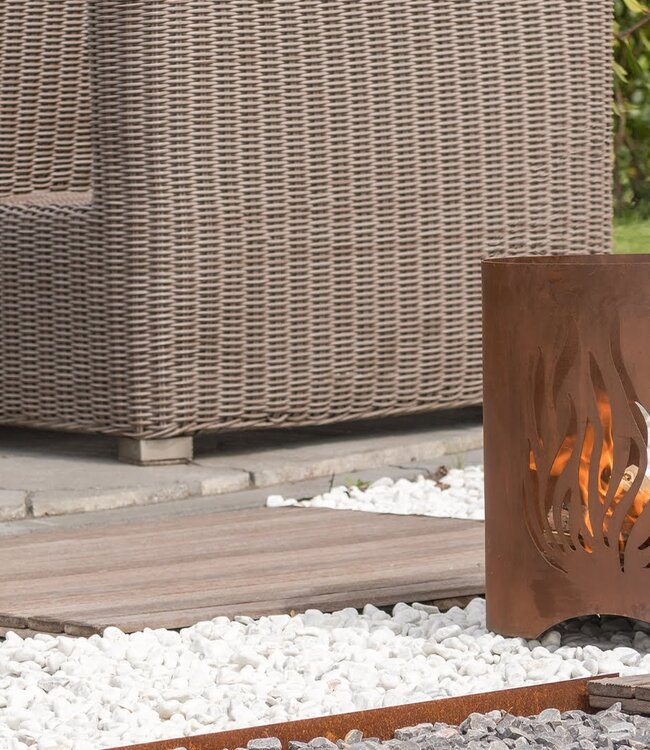 Redfire Kiruna Vuurkorf Handgemaakt Roest H40 x D40 Cm