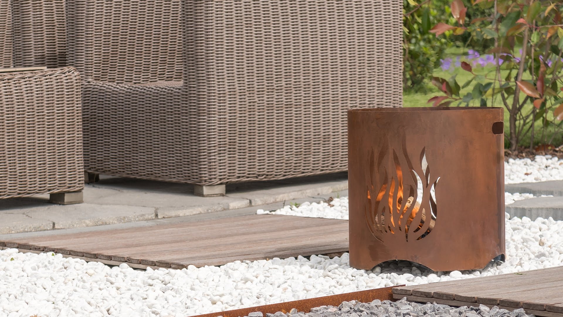 Redfire Kiruna Vuurkorf Handgemaakt Roest H40 x D40 Cm