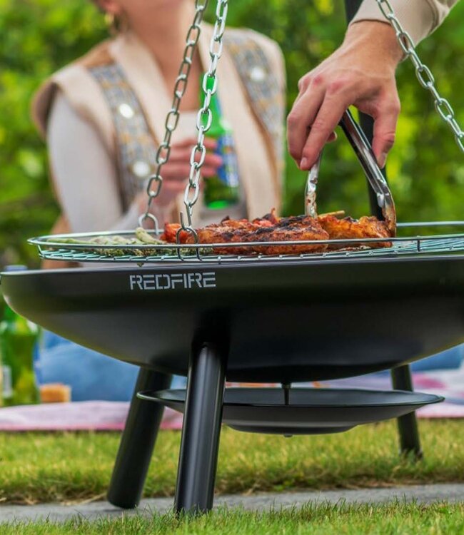 Redfire El Paso Barbecuedriepoot Zwart/Zilver H172 x B108 Cm