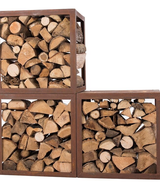 Redfire Hodr Handgemaakt Houtopslagbox 50 cm Roest
