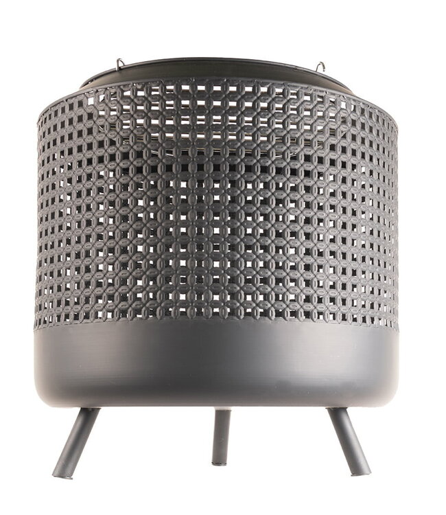 Redfire Midland vuurkorf met BBQ-grill, zwart