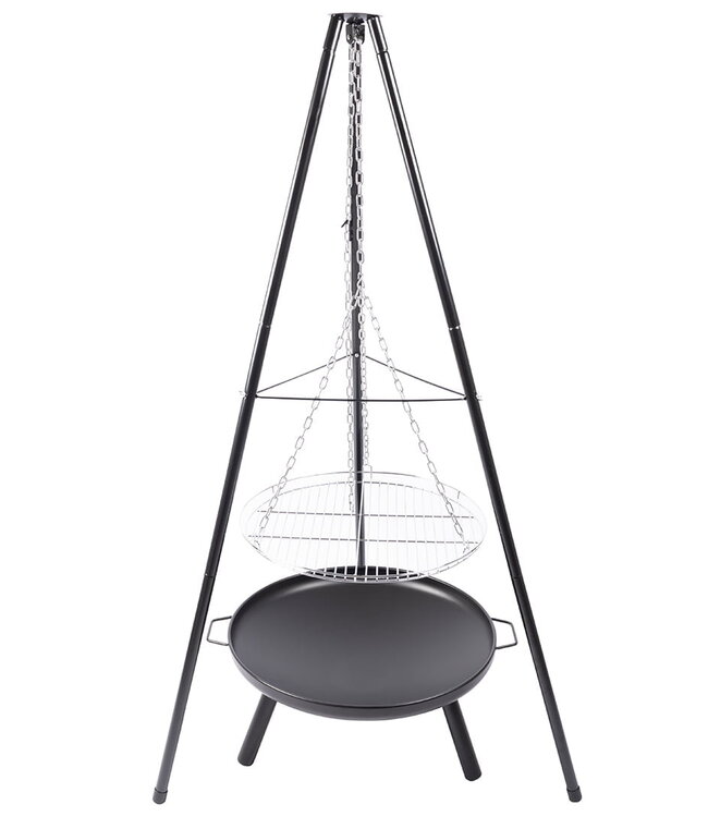 Redfire El Paso Barbecuedriepoot Zwart/Zilver H172 x B108 Cm