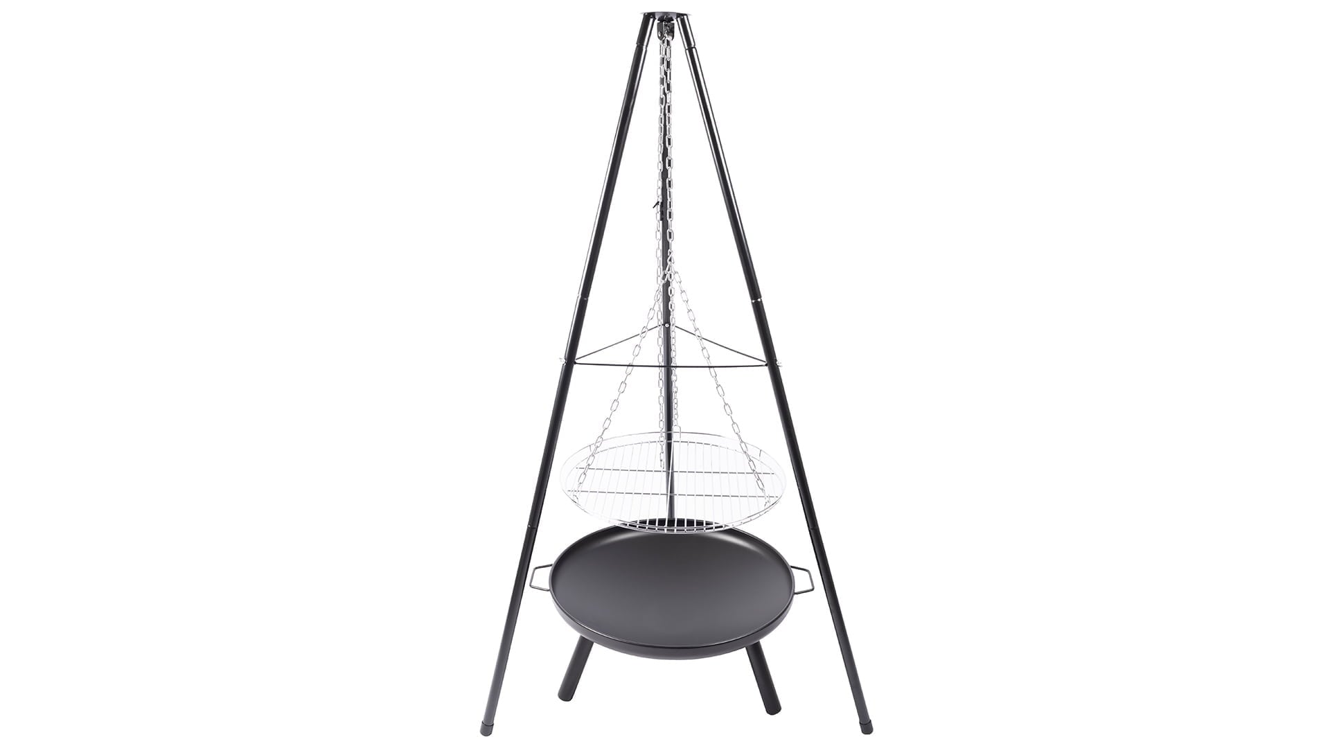 Redfire El Paso Barbecuedriepoot Zwart/Zilver H172 x B108 Cm