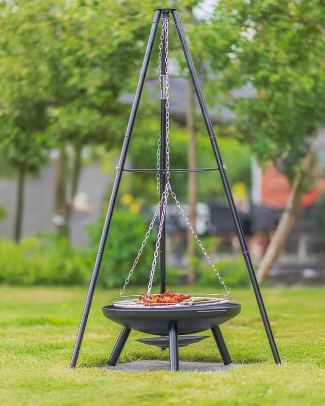 Redfire El Paso Barbecuedriepoot Zwart/Zilver H172 x B108 Cm
