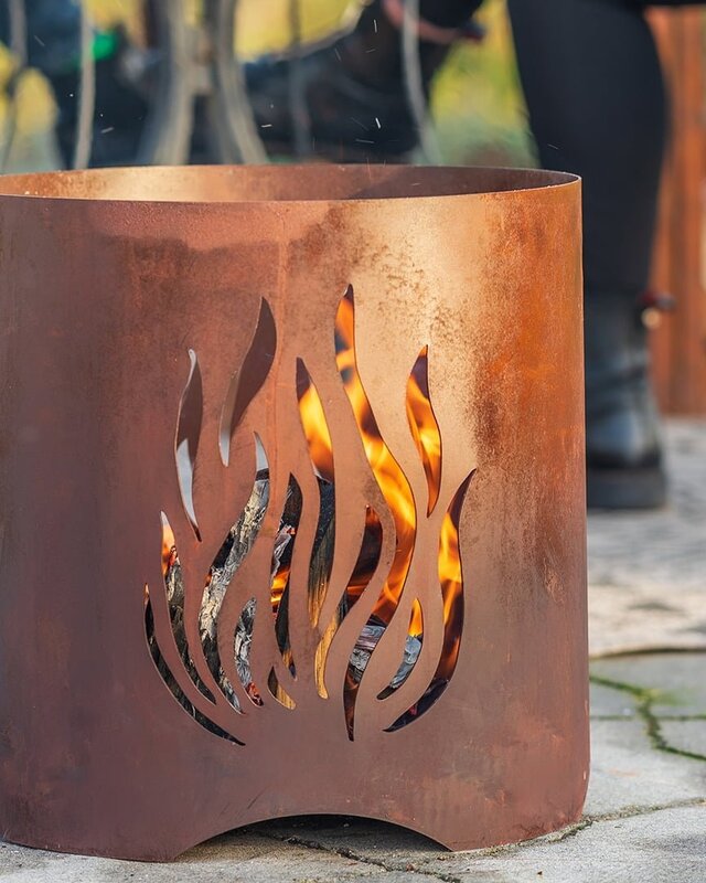 Redfire Kiruna Vuurkorf Handgemaakt Roest H40 x D40 Cm