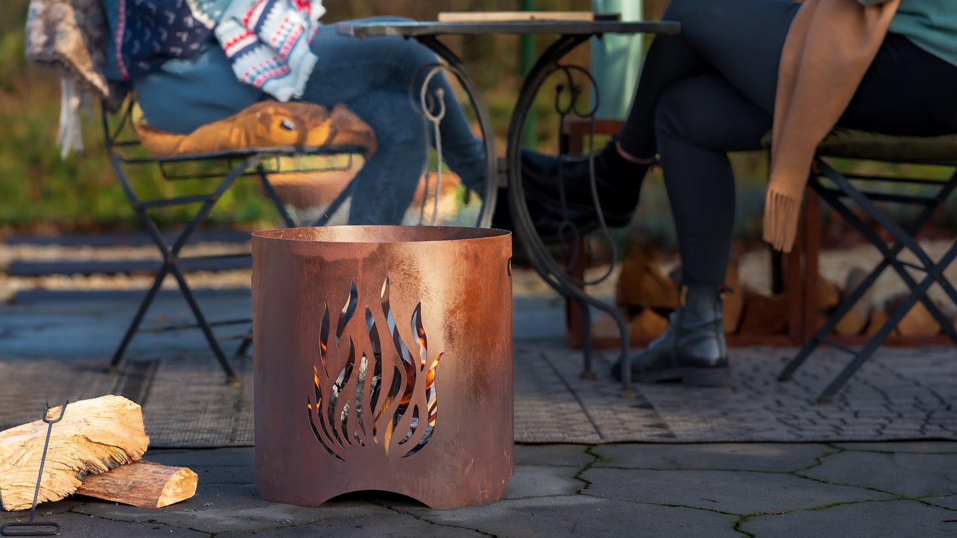 Redfire Kiruna Vuurkorf Handgemaakt Roest H40 x D40 Cm