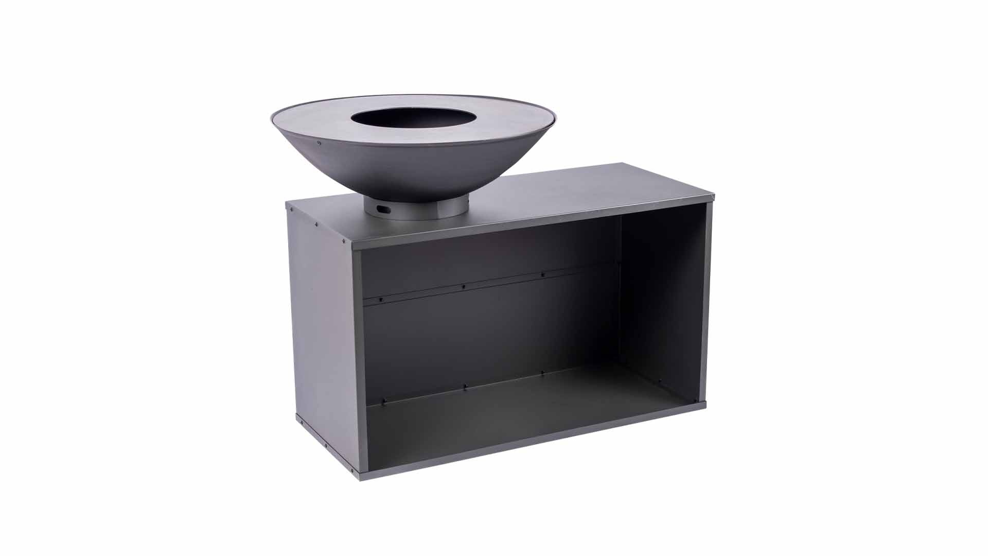 Redfire ONYX BBQ-Tafel 80 cm Zwart 125 x 80 x 95 cm