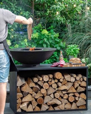 Redfire ONYX BBQ-Tafel 80 cm Zwart 125 x 80 x 95 cm