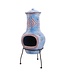 Redfire Chimenea Colima Kleihaard Blauw/Rood H68 x D31 Cm