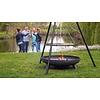 Barbecue-driepoot Zwart/Zilver H168 x B115 Cm
