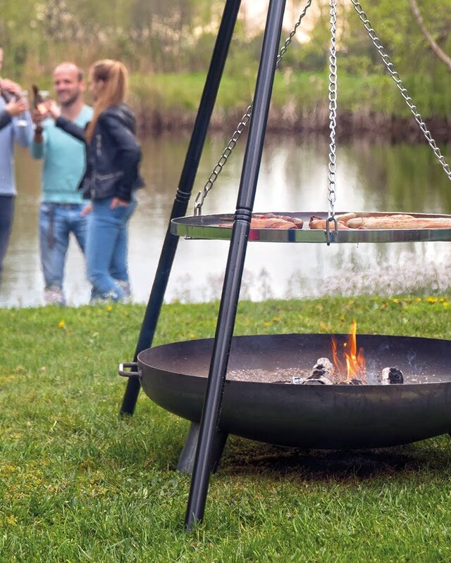 Redfire Barbecue-driepoot Zwart/Zilver H168 x B115 Cm
