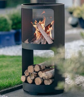 Redfire Buffalo Vuurkorf Zwart H90 x D44 Cm