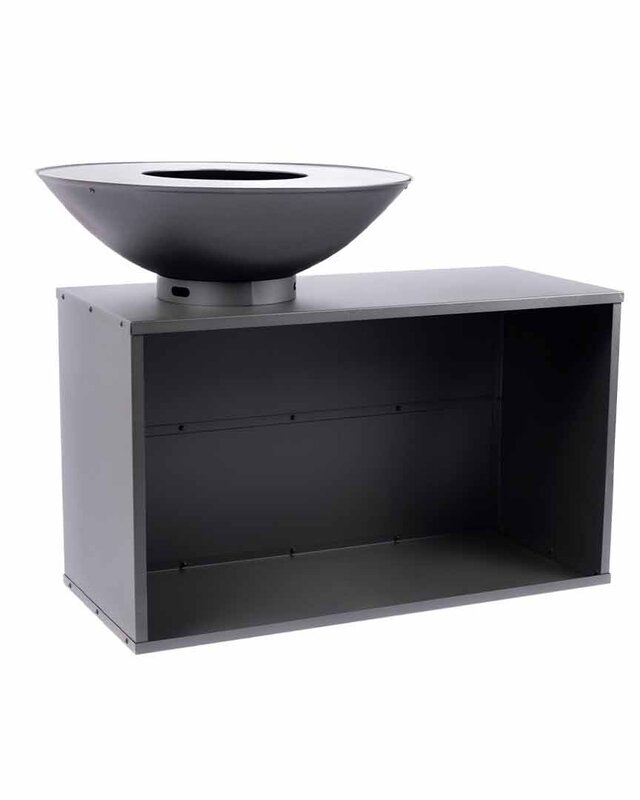 Redfire ONYX BBQ-Tafel 80 cm Zwart 125 x 80 x 95 cm