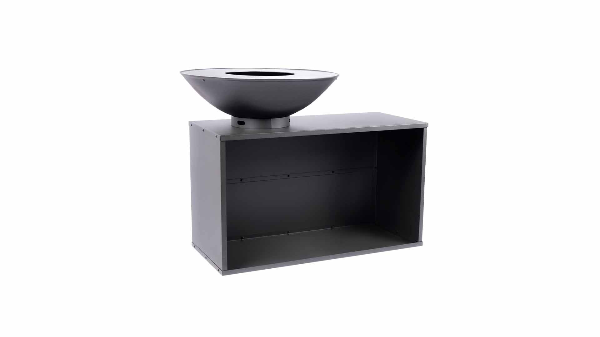 Redfire ONYX BBQ-Tafel 80 cm Zwart 125 x 80 x 95 cm