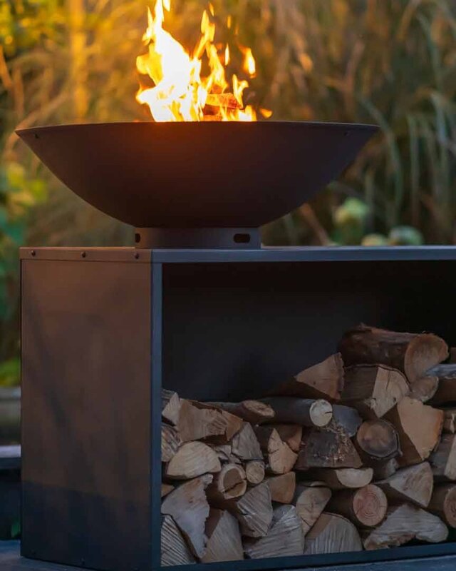 Redfire ONYX BBQ-Tafel 80 cm Zwart 125 x 80 x 95 cm