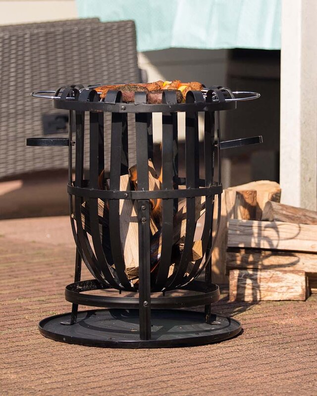 Redfire Dallas Vuurkorf Zwart H56 x D40 Cm